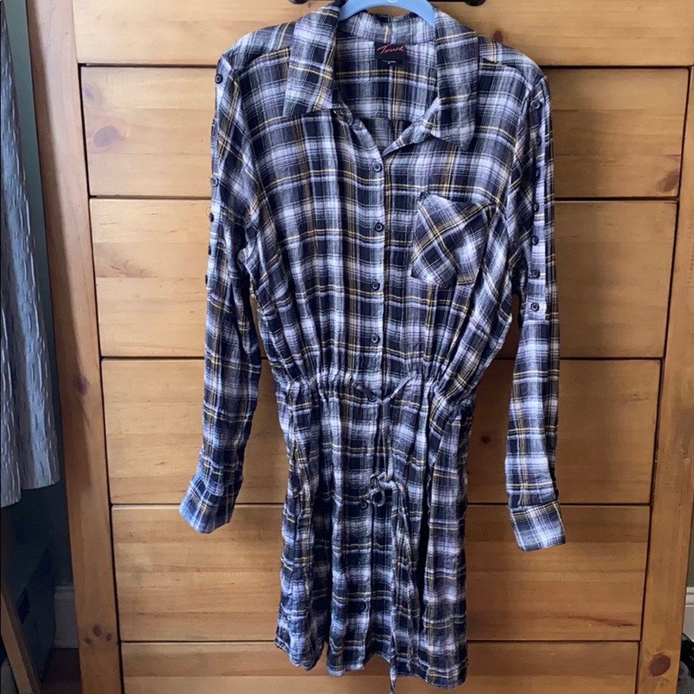 Torrid Black Plaid Dress / Size 16
